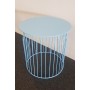 BIRD CAGE SIDE TABLE BLUE
