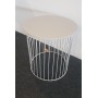 BIRD CAGE TABLE D'APPOINT GRIS CLAIR